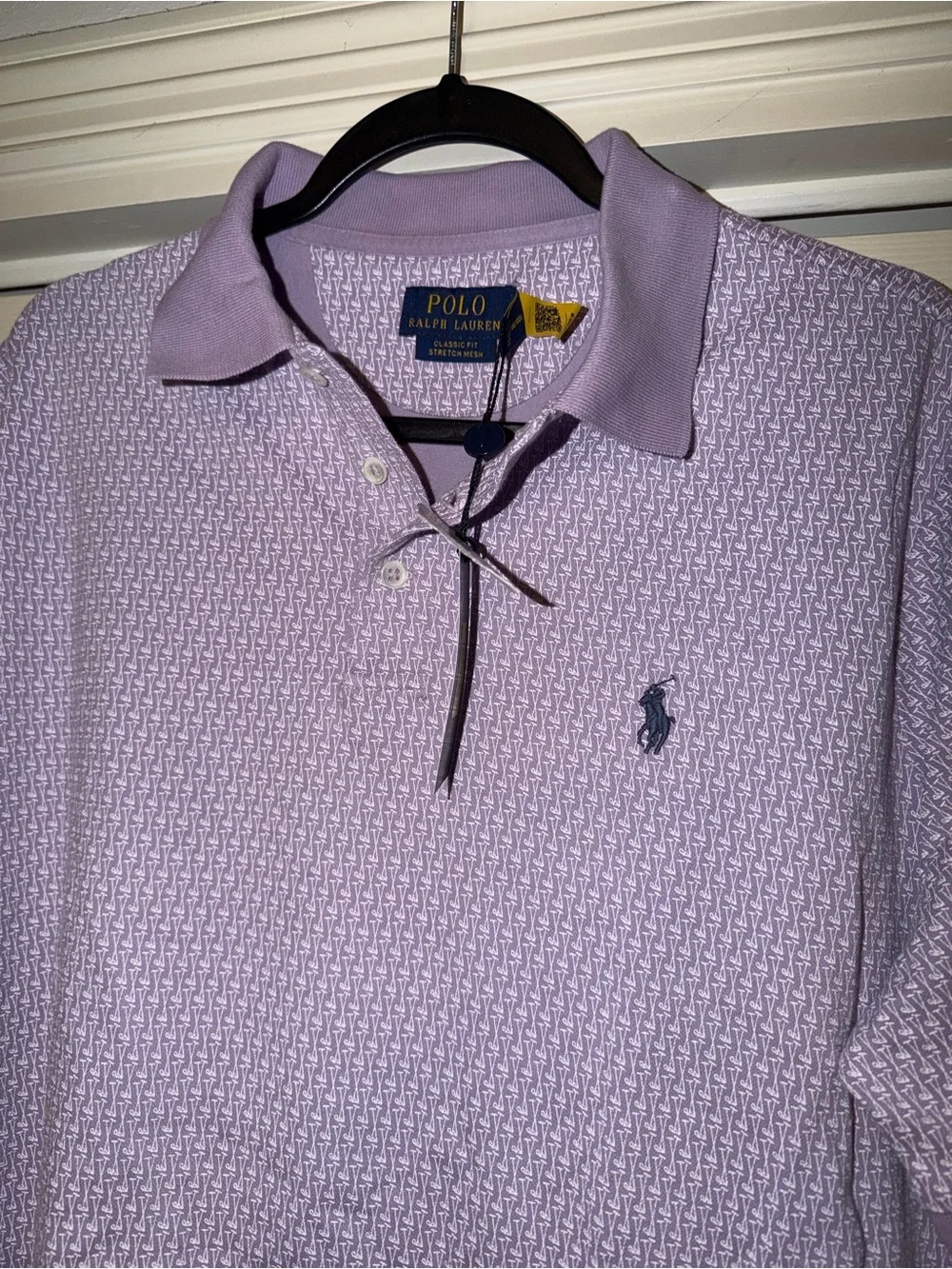 Ralph Lauren Light Lavender Polo with Embroidered Pony